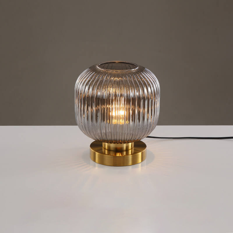 Table Lamp Glass and Iron | Modern Minimalist Style | Soft Ambient Lighting for Bedrooms and Living Room Side Tables