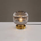 Table Lamp Glass and Iron | Modern Minimalist Style | Soft Ambient Lighting for Bedrooms and Living Room Side Tables