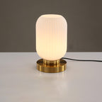 Table Lamp Glass and Iron | Modern Minimalist Style | Soft Ambient Lighting for Bedrooms and Living Room Side Tables