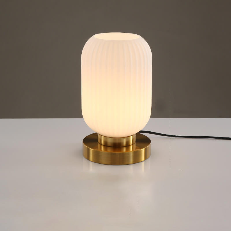 Table Lamp Glass and Iron | Modern Minimalist Style | Soft Ambient Lighting for Bedrooms and Living Room Side Tables
