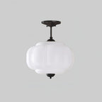 Eldio Lampe Plafond Semi-Encastrée en Verre Vert - Neutralighting