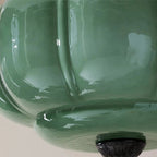 Vintage Ribbed Glass Ceiling Light