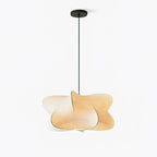 Mulberry Silk Pendant Light | Adjustable Metal Suspension | Soft Diffused Lighting for Living Rooms and Bedrooms