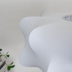Mulberry Silk Pendant Light | Adjustable Metal Suspension | Soft Diffused Lighting for Living Rooms and Bedrooms