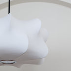 Mulberry Silk Pendant Light | Adjustable Metal Suspension | Soft Diffused Lighting for Living Rooms and Bedrooms