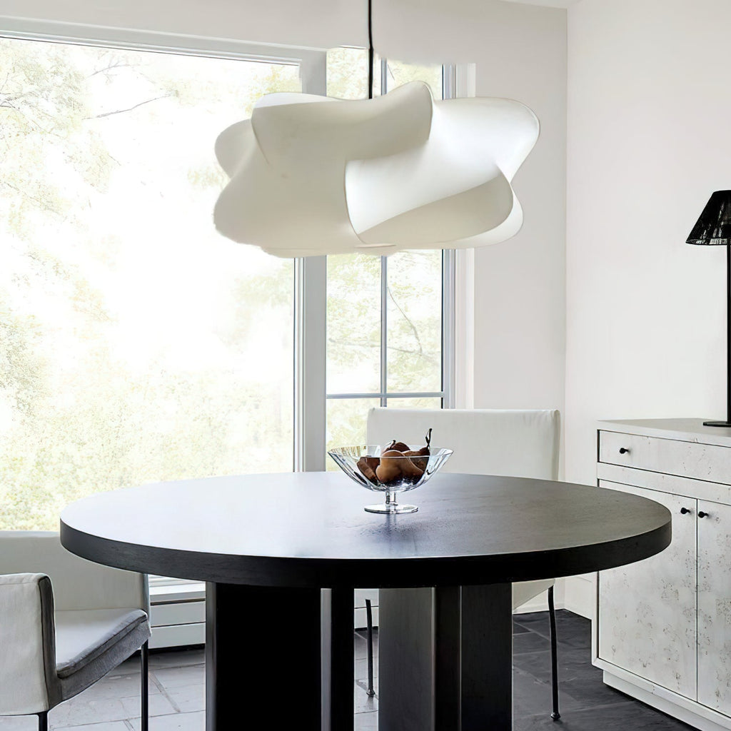 Mulberry Silk Pendant Light | Adjustable Metal Suspension | Soft Diffused Lighting for Living Rooms and Bedrooms