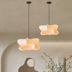 Mulberry Silk Pendant Light | Adjustable Metal Suspension | Soft Diffused Lighting for Living Rooms and Bedrooms
