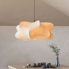 Mulberry Silk Pendant Light | Adjustable Metal Suspension | Soft Diffused Lighting for Living Rooms and Bedrooms