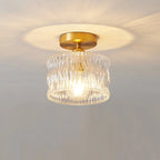 Vintage Wavy Glass Ceiling Light