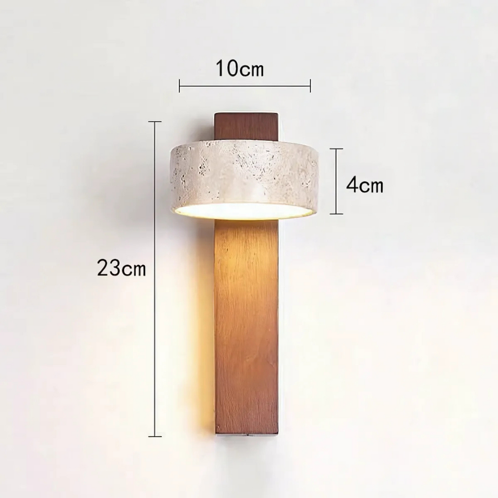 Wabi Sabi Travertine Indoor Wall Lamp