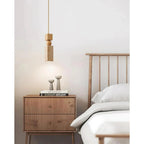 Travertine Wood Pendant Light