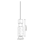 Travertine Wood Pendant Light