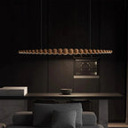 Minimalist Wooden Bead Pendant Light