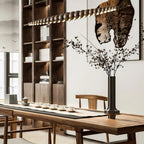 Minimalist Wooden Bead Pendant Light