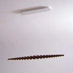 Minimalist Wooden Bead Pendant Light