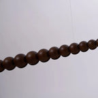 Minimalist Wooden Bead Pendant Light