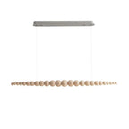 Minimalist Wooden Bead Pendant Light