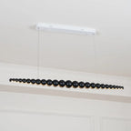 Minimalist Wooden Bead Pendant Light