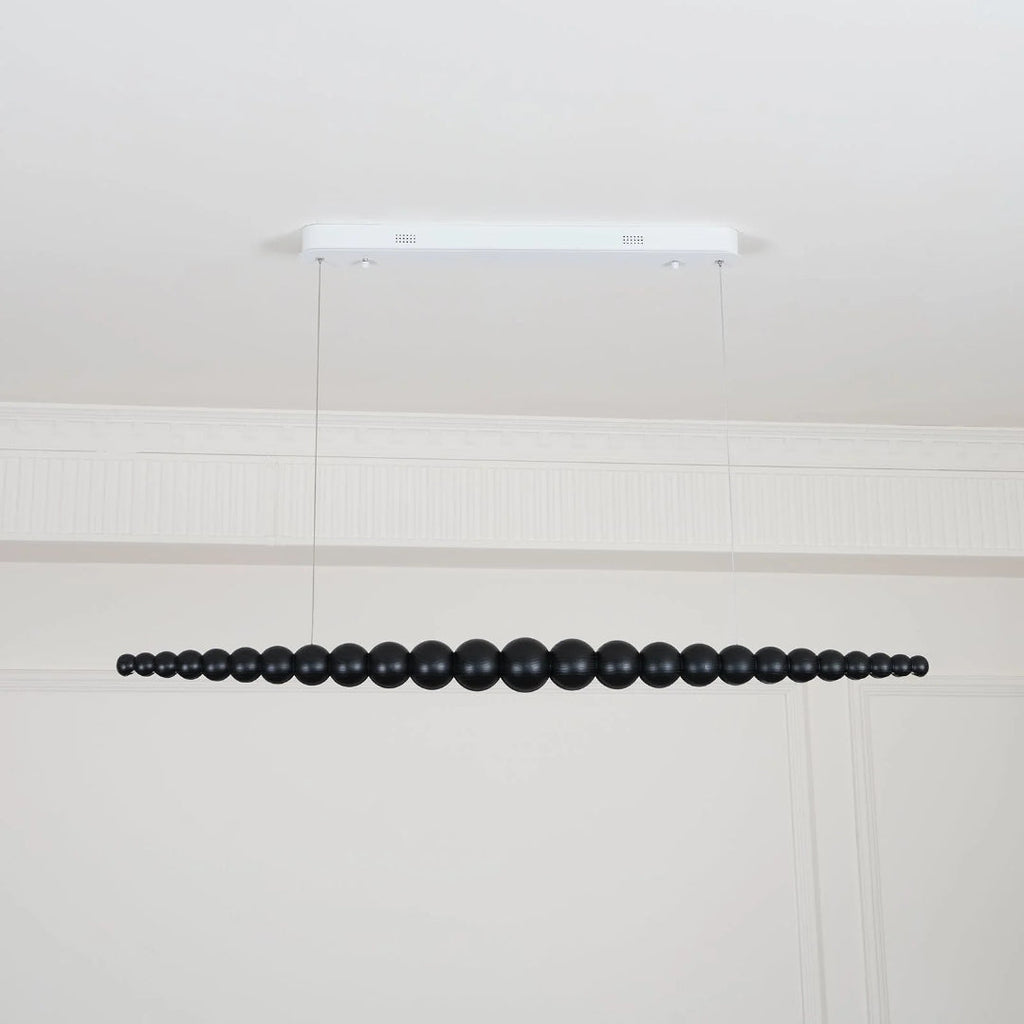 Minimalist Wooden Bead Pendant Light