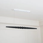 Minimalist Wooden Bead Pendant Light
