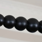 Minimalist Wooden Bead Pendant Light