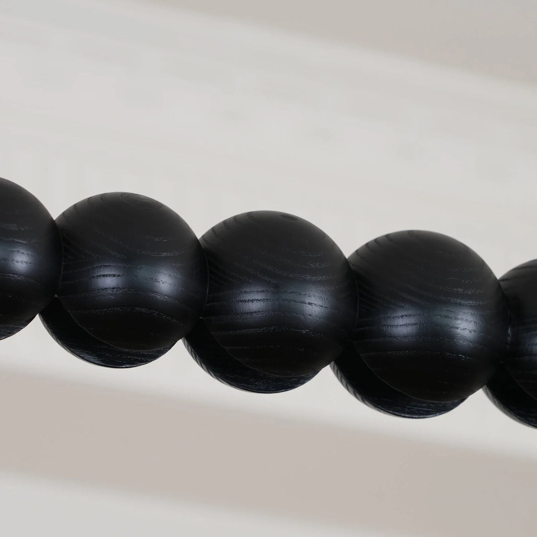 Minimalist Wooden Bead Pendant Light