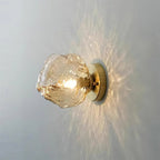 Amber Glass Wall Light