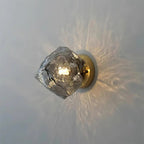 Amber Glass Wall Light