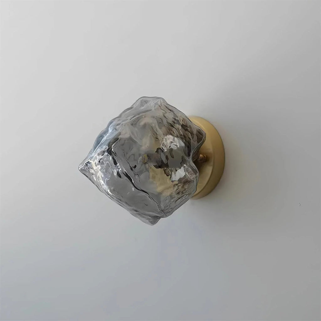 Amber Glass Wall Light