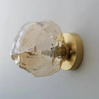 Amber Glass Wall Light