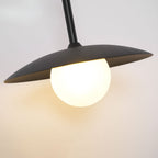 Swing Arm Wall Lamp Metal and Glass | Adjustable Articulated Design | Flexible Plug-In Lighting for Bedside and Living Room