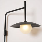 Swing Arm Wall Lamp Metal and Glass | Adjustable Articulated Design | Flexible Plug-In Lighting for Bedside and Living Room