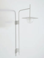 Swing Arm Wall Lamp Metal and Glass | Adjustable Articulated Design | Flexible Plug-In Lighting for Bedside and Living Room