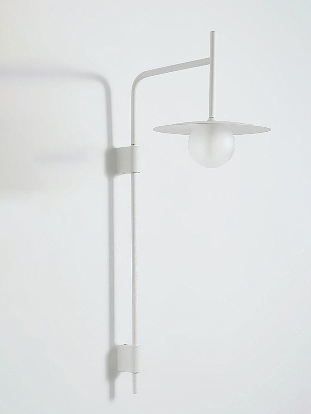 Swing Arm Wall Lamp Metal and Glass | Adjustable Articulated Design | Flexible Plug-In Lighting for Bedside and Living Room