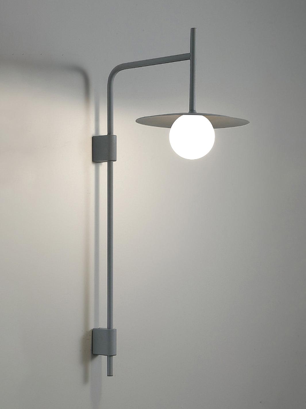 Swing Arm Wall Lamp Metal and Glass | Adjustable Articulated Design | Flexible Plug-In Lighting for Bedside and Living Room