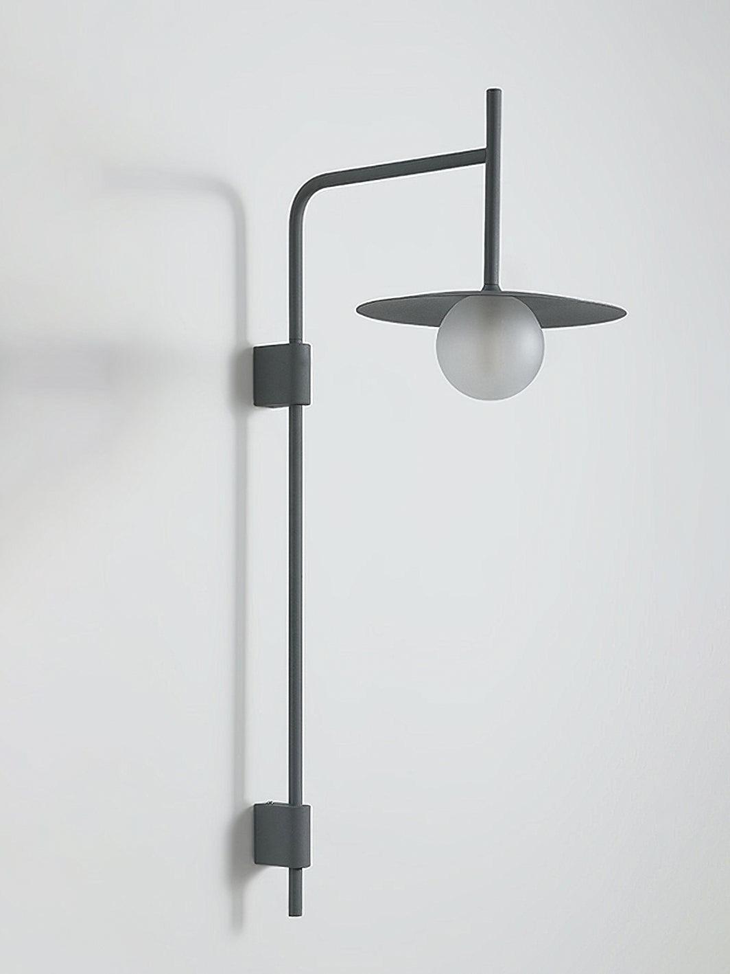Swing Arm Wall Lamp Metal and Glass | Adjustable Articulated Design | Flexible Plug-In Lighting for Bedside and Living Room