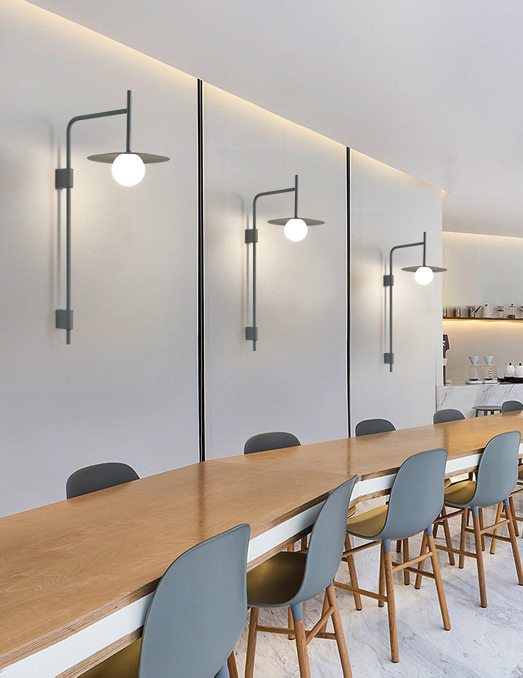 Swing Arm Wall Lamp Metal and Glass | Adjustable Articulated Design | Flexible Plug-In Lighting for Bedside and Living Room
