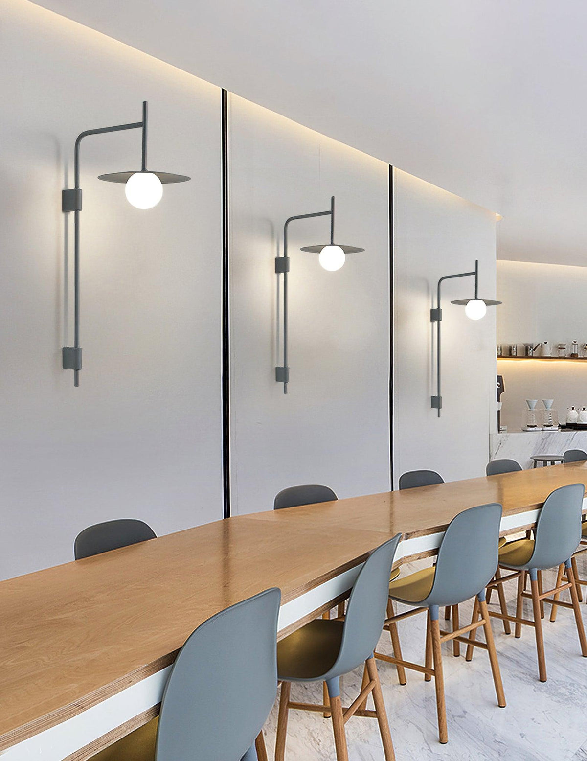 Swing Arm Wall Lamp Metal and Glass | Adjustable Articulated Design | Flexible Plug-In Lighting for Bedside and Living Room