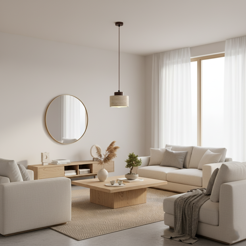 Nordic Travertine Pendant Light