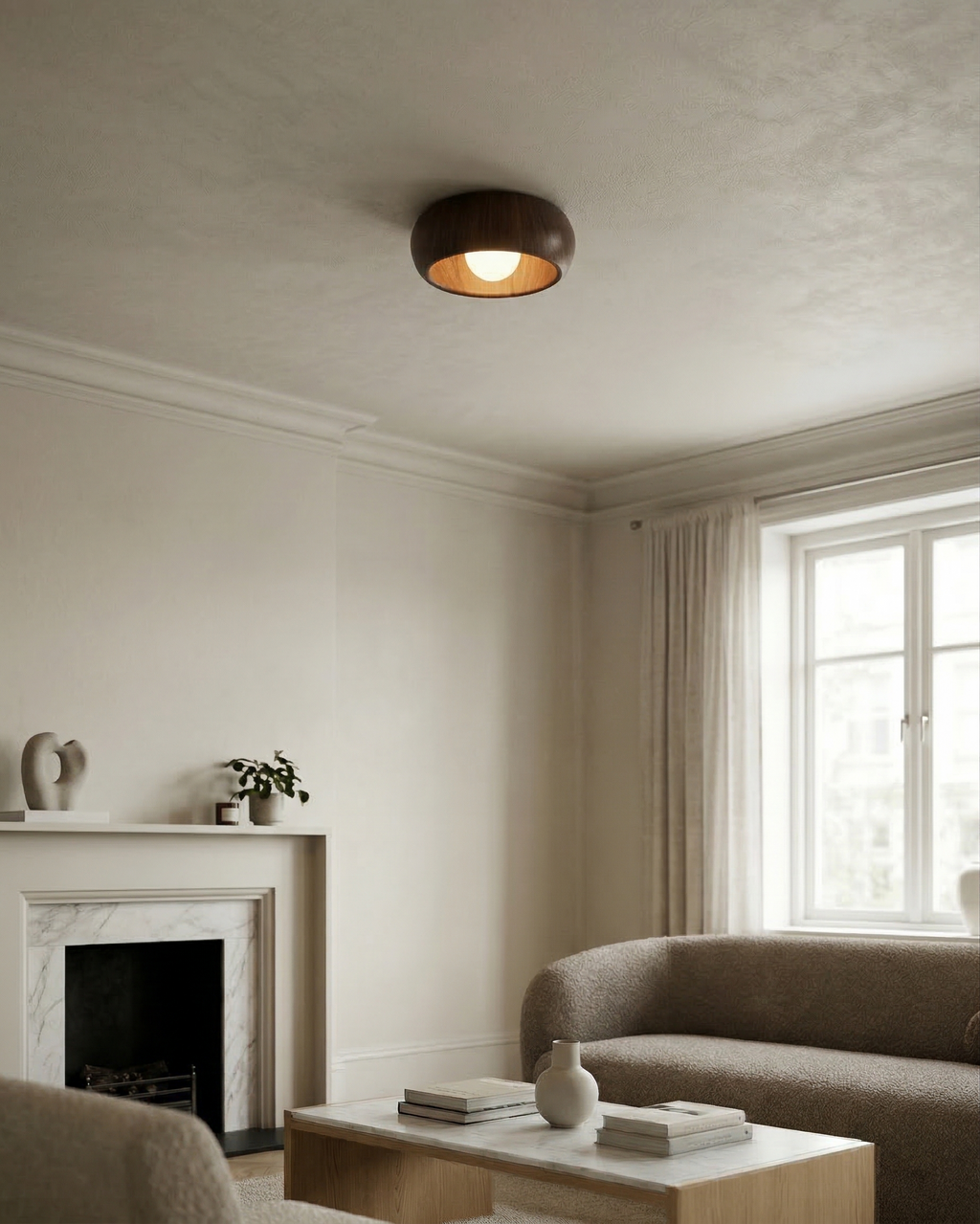 LED Ceiling Wall Light Metal and Glass | Modern Minimalist Style | Integrated 3000K Backlit Ambient Illumination