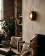 LED Ceiling Wall Light Metal and Glass | Modern Minimalist Style | Integrated 3000K Backlit Ambient Illumination