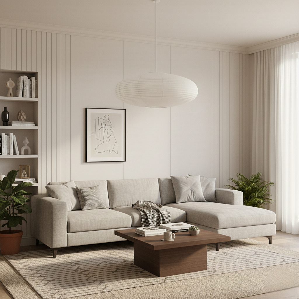 Textural Serenity: The Paper Pendant Lamp by Wabi