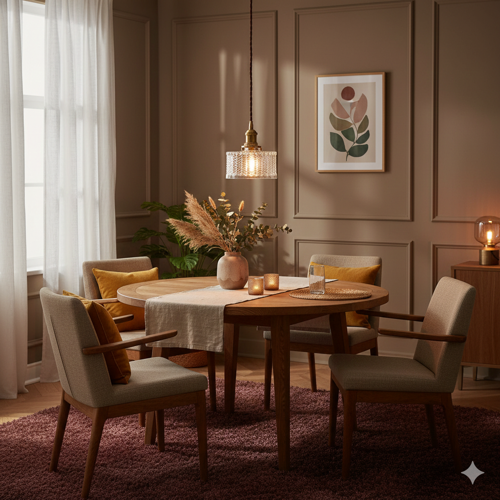 Japanese Brass Glass Pendant Light