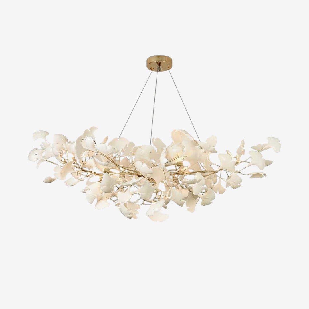 Ginkgo Leaf Chandelier – Sculptural Nature Inspired Luxury Statement Design