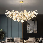 Ginkgo Leaf Chandelier – Sculptural Nature Inspired Luxury Statement Design