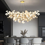Ginkgo Leaf Chandelier – Sculptural Nature Inspired Luxury Statement Design