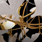 Ginkgo Leaf Chandelier – Sculptural Nature Inspired Luxury Statement Design