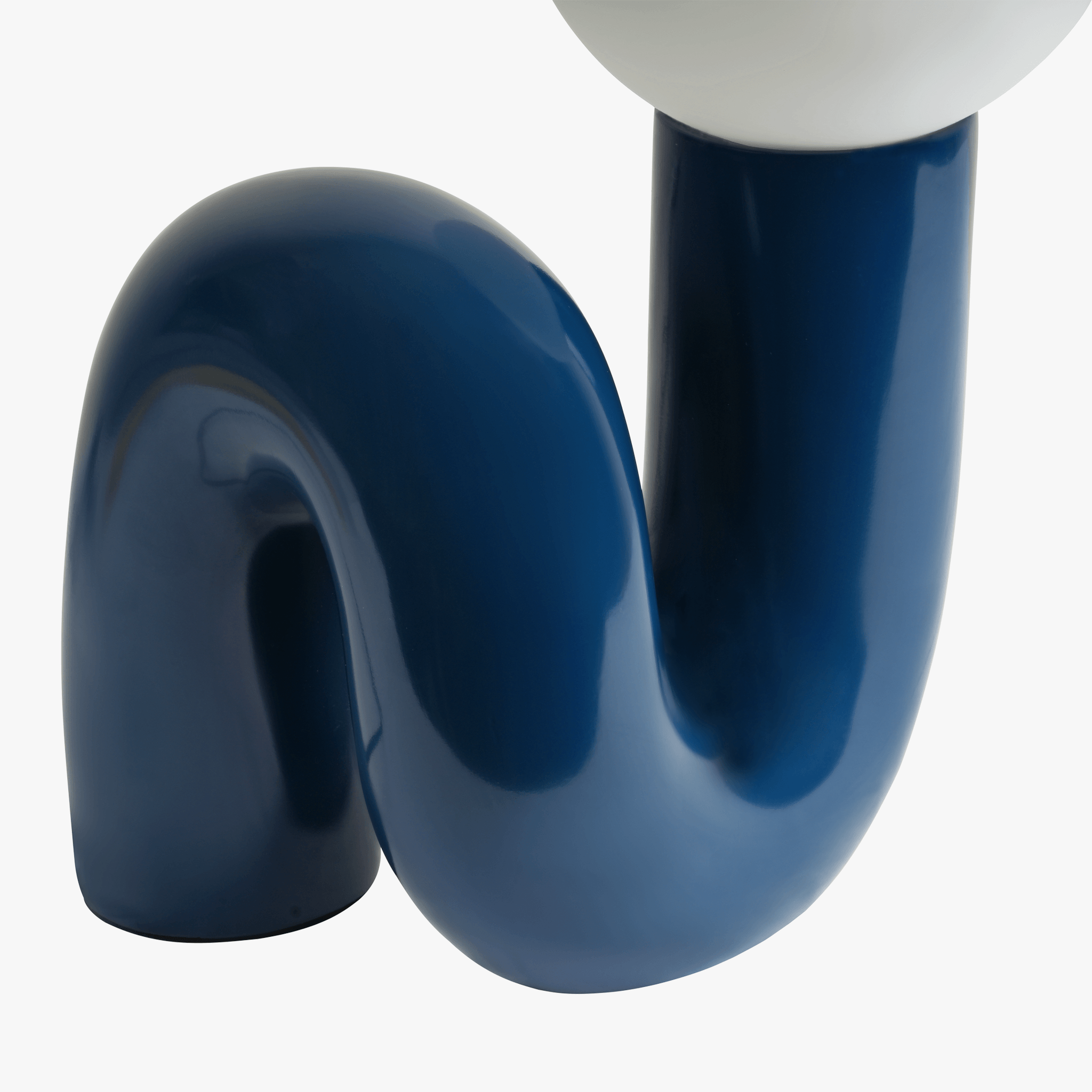 Ambient Table Lamp Glass and Resin | Sculpted Base Design | Soft Calming Glow for Relaxing Living Spaces and Bedrooms