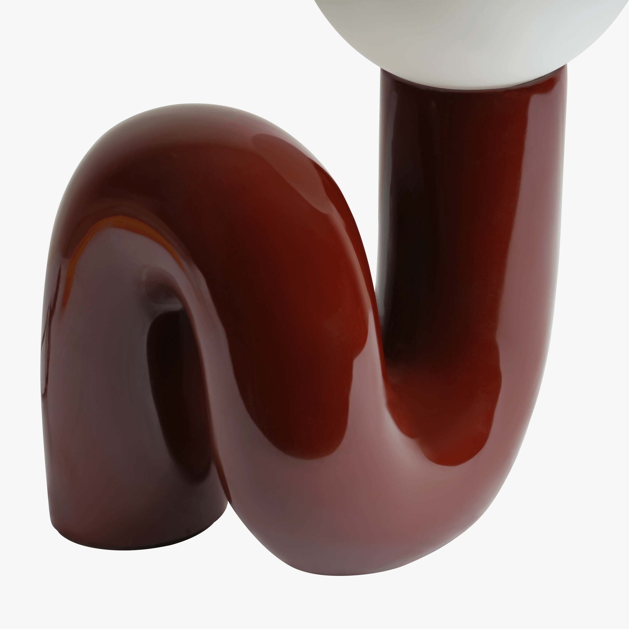 Ambient Table Lamp Glass and Resin | Sculpted Base Design | Soft Calming Glow for Relaxing Living Spaces and Bedrooms