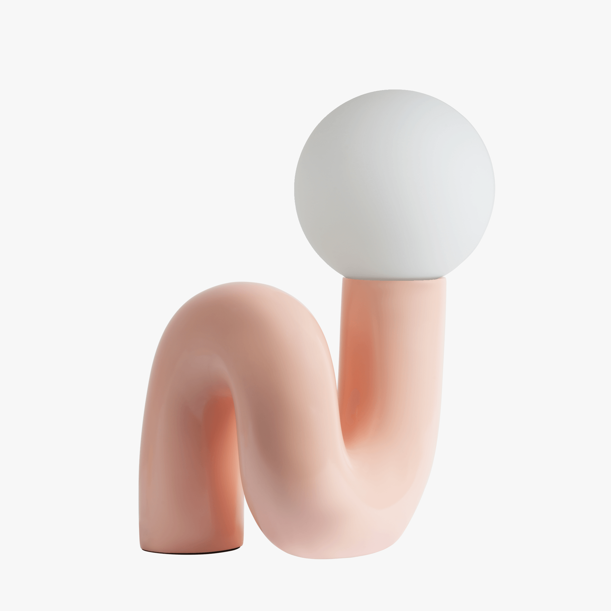 Ambient Table Lamp Glass and Resin | Sculpted Base Design | Soft Calming Glow for Relaxing Living Spaces and Bedrooms